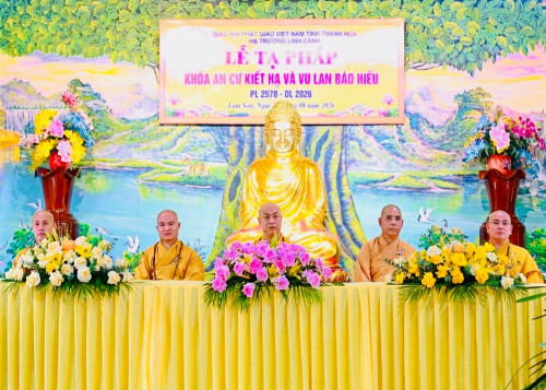 Hạ trường chùa Linh Cảnh trang nghiêm tạ pháp, tưởng niệm ân đức sinh thành mùa Vu lan